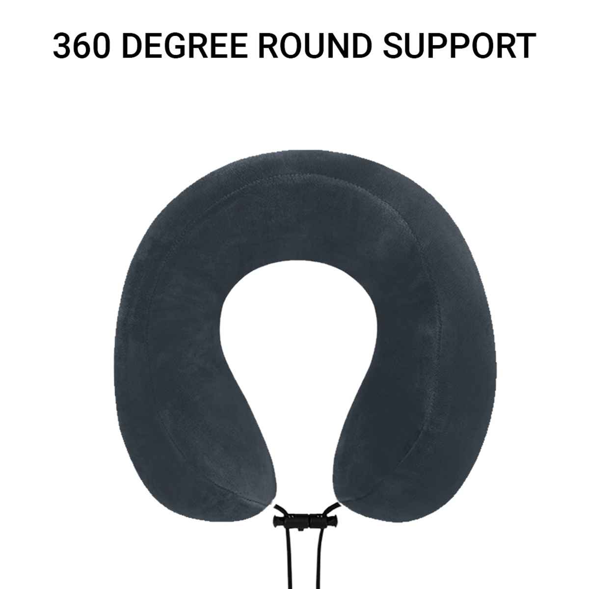 Billebon Unisex Fiber Neck Pillow | Grey - One Size