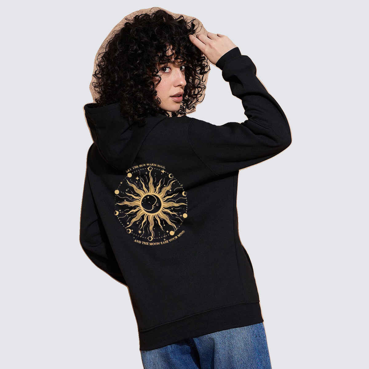 Smartees Women's Sweatshirt | SS Sun Black | Black - L