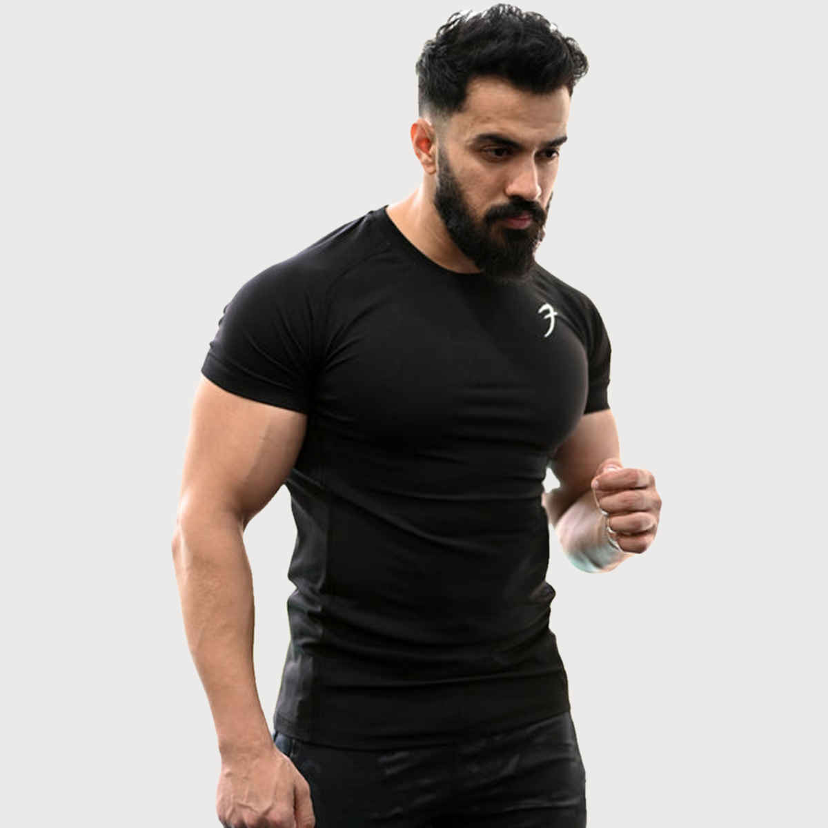 Fuaark Men's Performance GYM T-shirt | Black - L