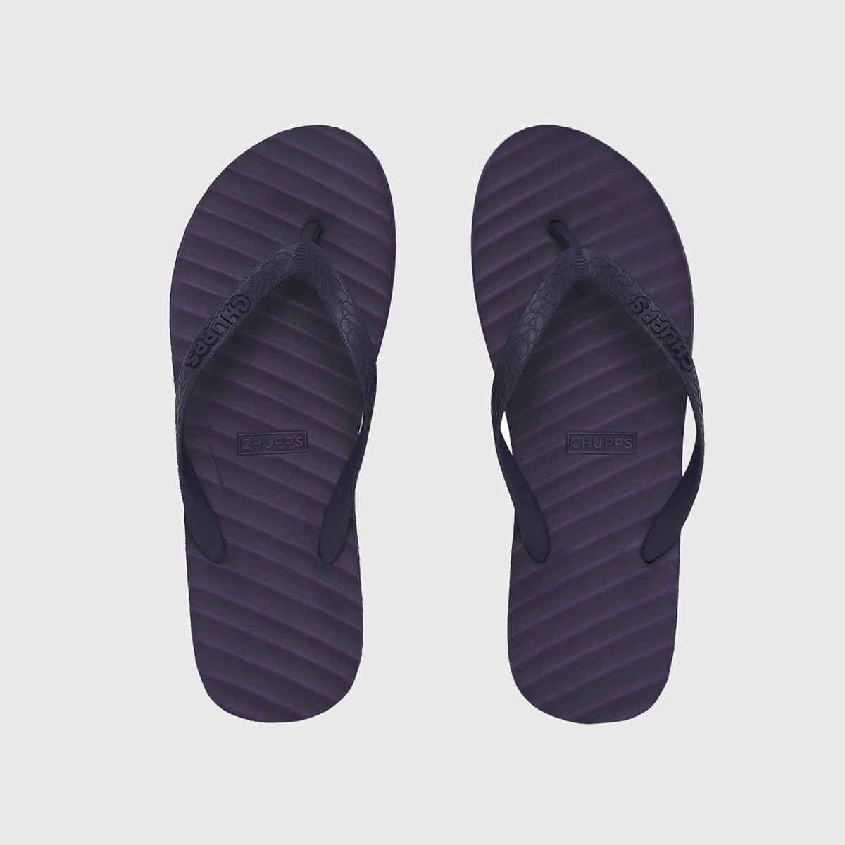 Chupps Unisex Imported Banana Leaf Monocrome Grey Lightweight Flip Flops & Slider - Size- UK 4