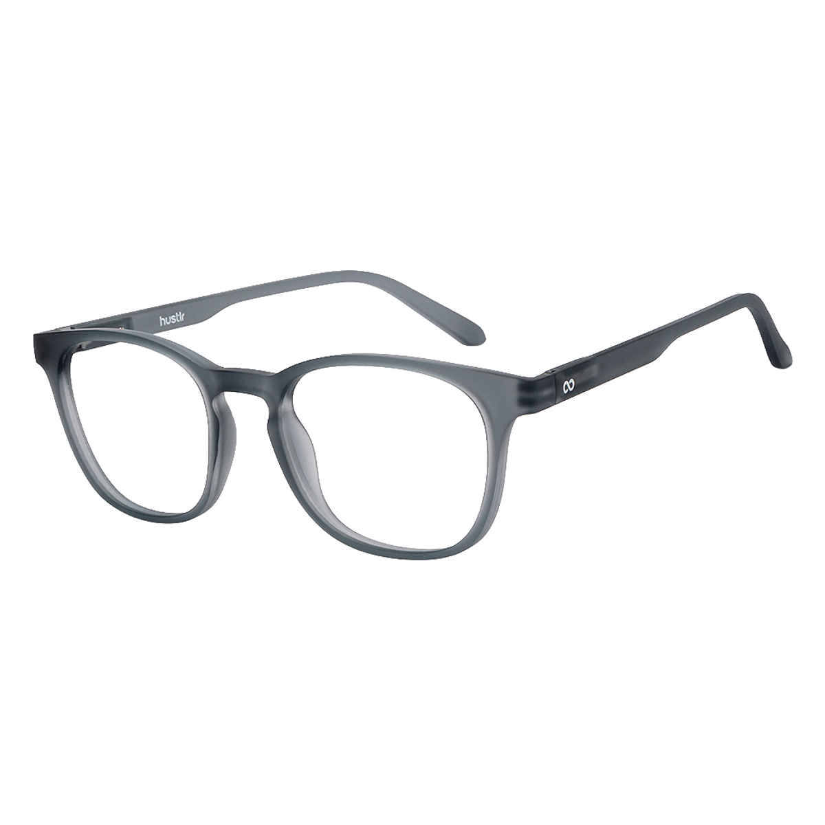 Lenskart Hustlr Unisex Solid Plastic Computer Glasses | Greystone - L