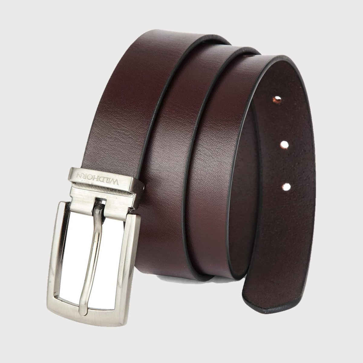 Wildhorn Men's Textured Leather Belt | Brown - Free Size