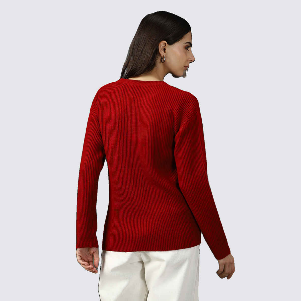 High Star Women's Relaxed Fit Pullover | Red - XL