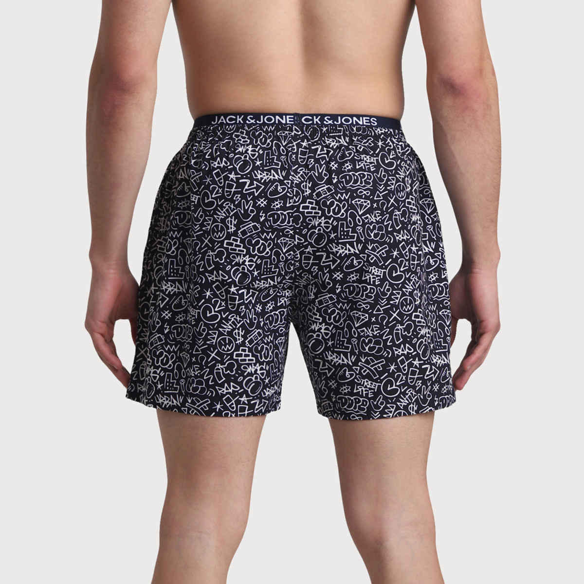 JACK & JONES Men's Street Life Boxer | Navy Blazer - L