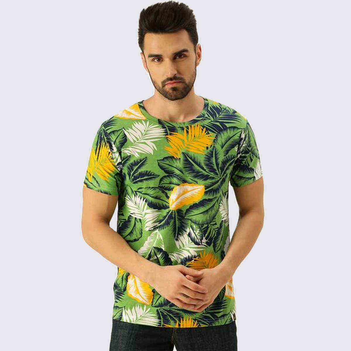VEIRDO Men's Printed Regular T-Shirt | TSH 99 B102 | Multicolor - S
