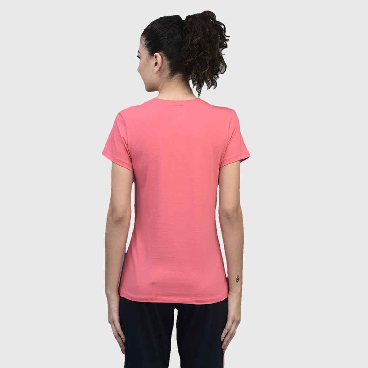 Dollar Women Round Neck T-shirt - Pink | Stretchable Cotton | XL