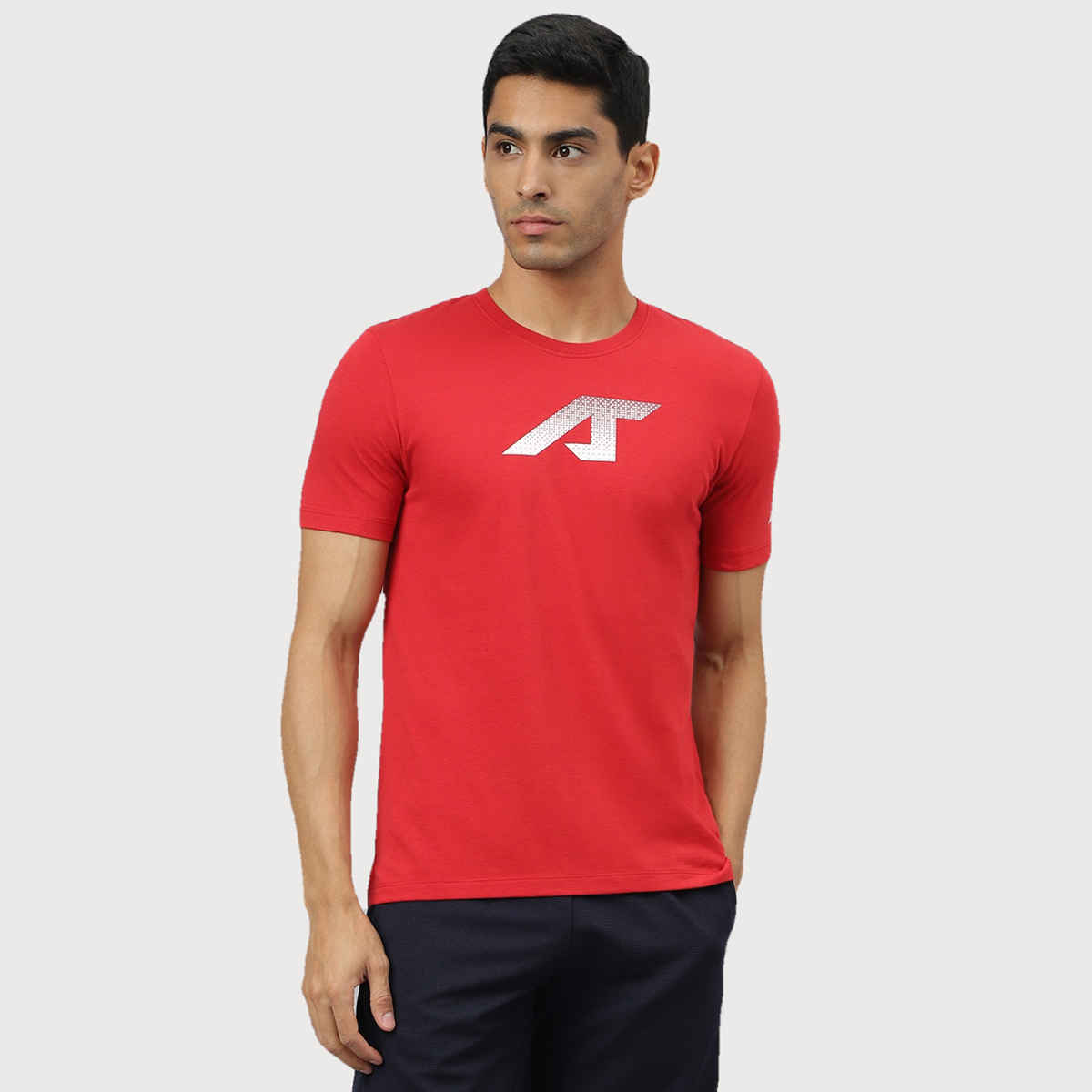 Alcis Men's Round Neck T-shirt | Red - XL