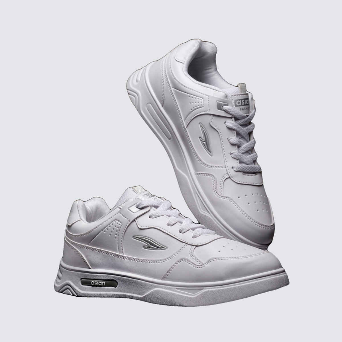 Asian Boston-01 Men Sneakers White (Size-9)