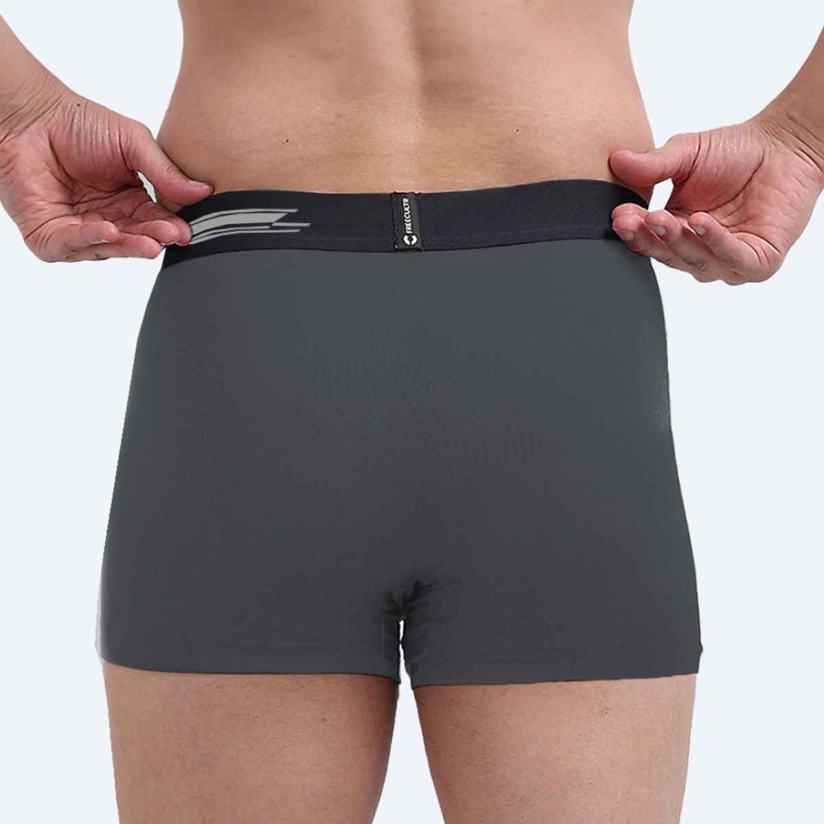 Freecultr Men's Underwear Micromodal Airsoft Trunk - Pack of 1 Ash Grey - M