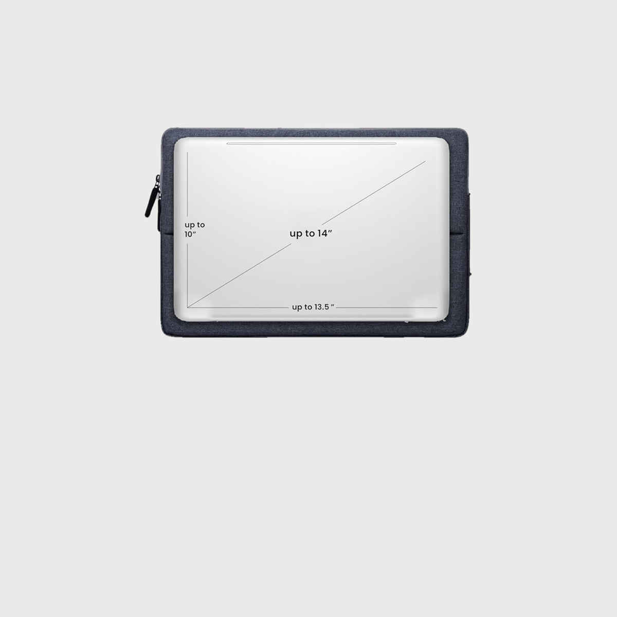 Craloft 14 Inch Laptop Sleeve Cover Bag for MacBook/Dell/HP/Lenovo - Office & Travel Use (L26)