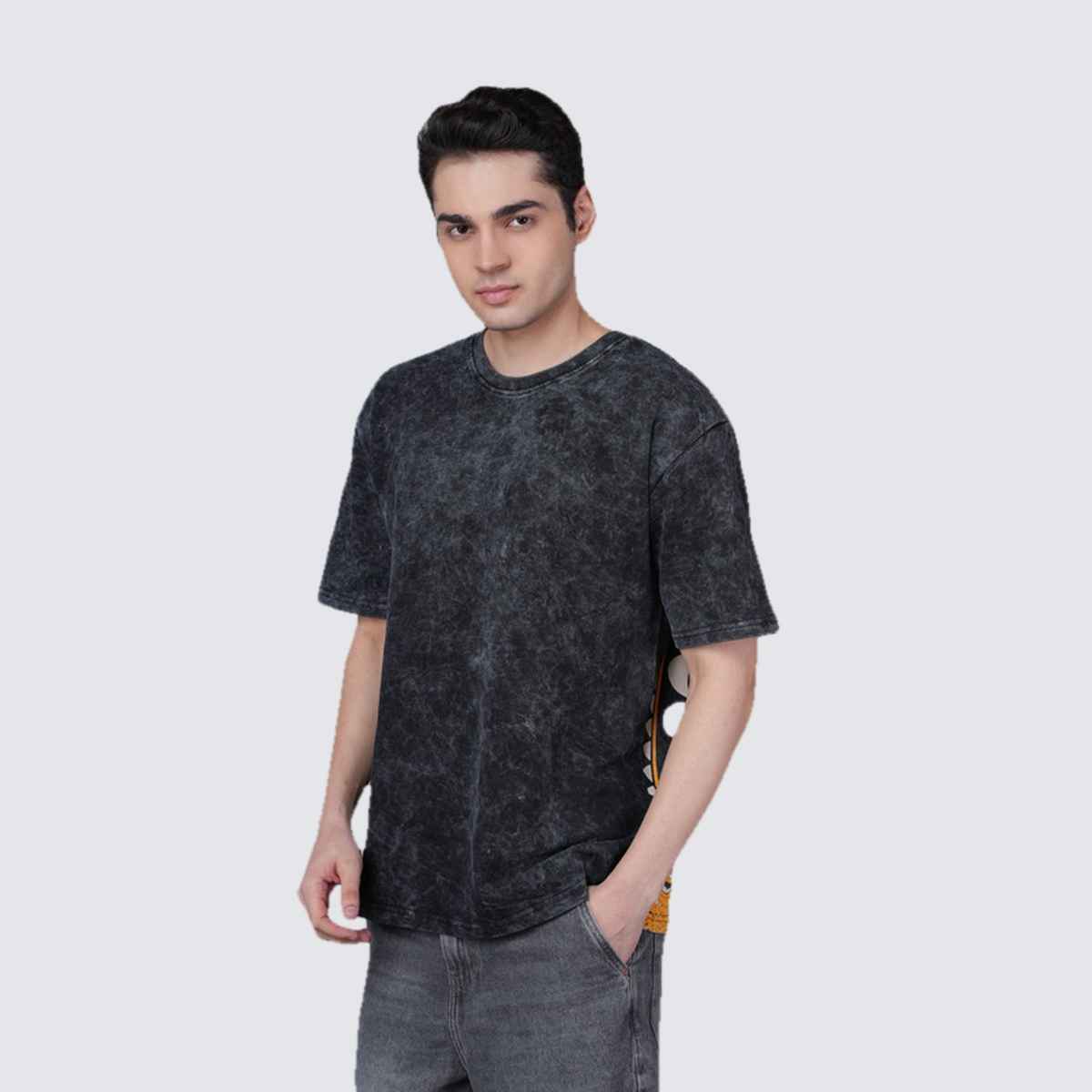 Outlaws Men's Cotton Premium Quality Padyani T-Shirt | Black - 2XL