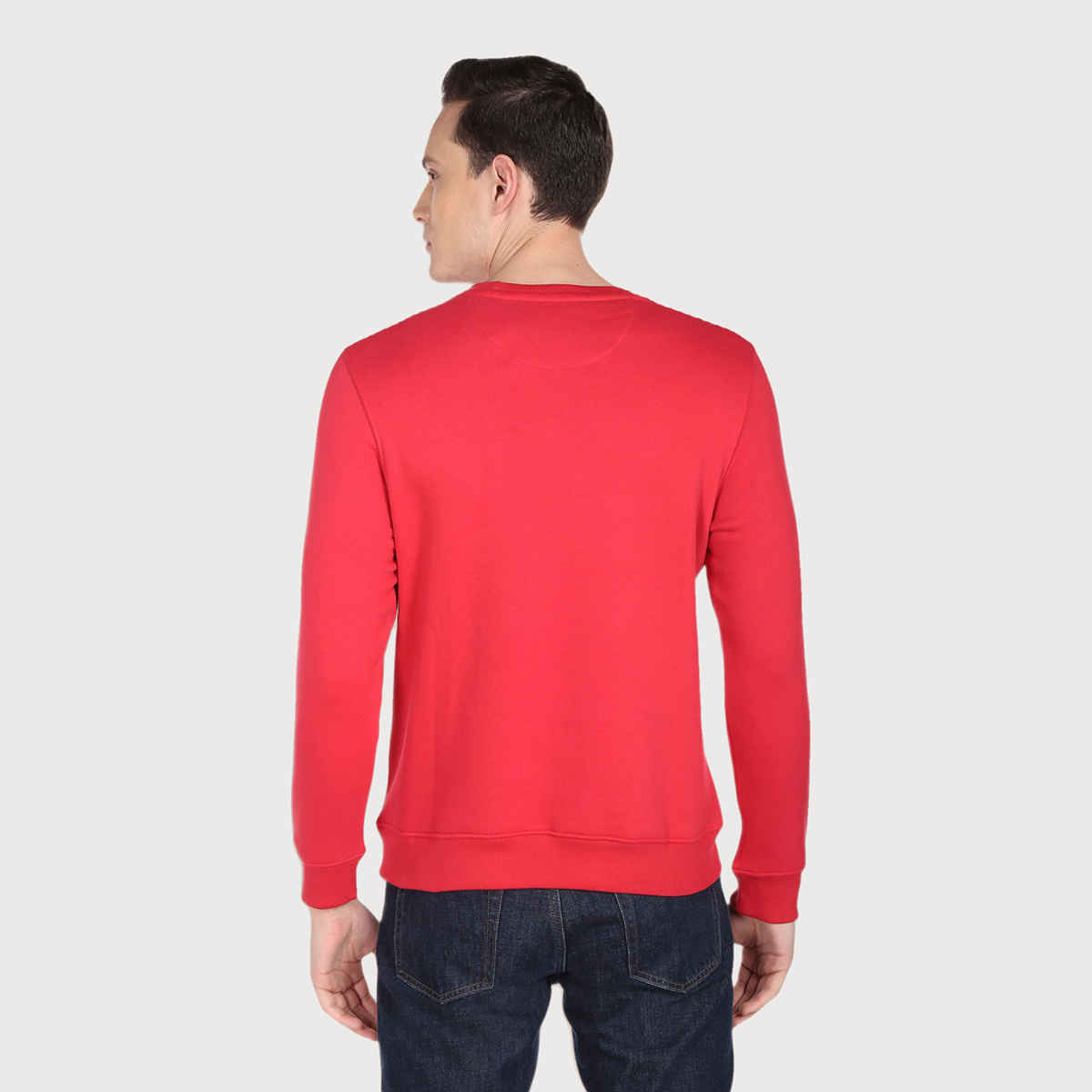U.S. Polo Assn. Crew Neck Printed Logo Sweatshirt | Men | Red
