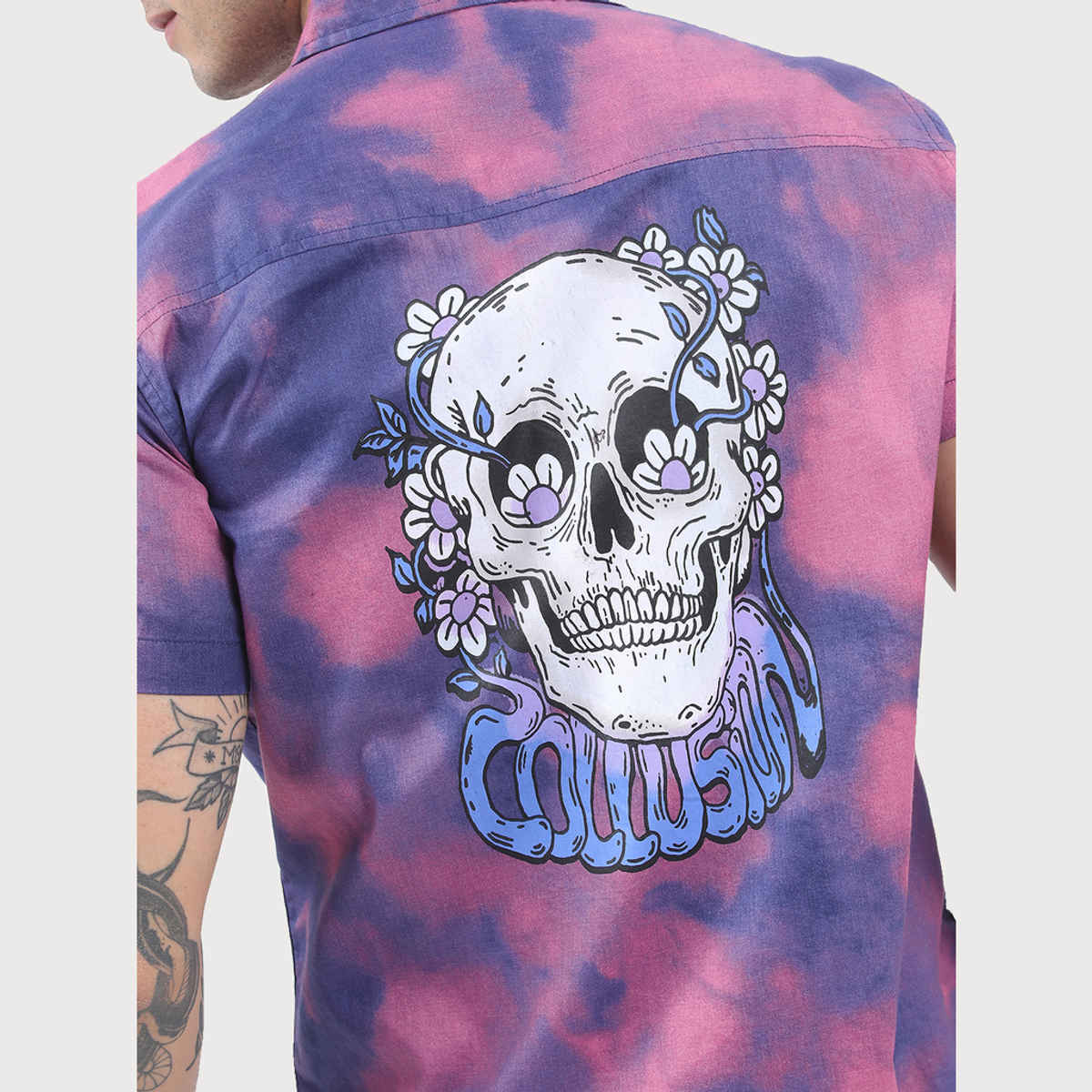 Ketch Men Slim Fit Printed Casual Shirt | Pink - M