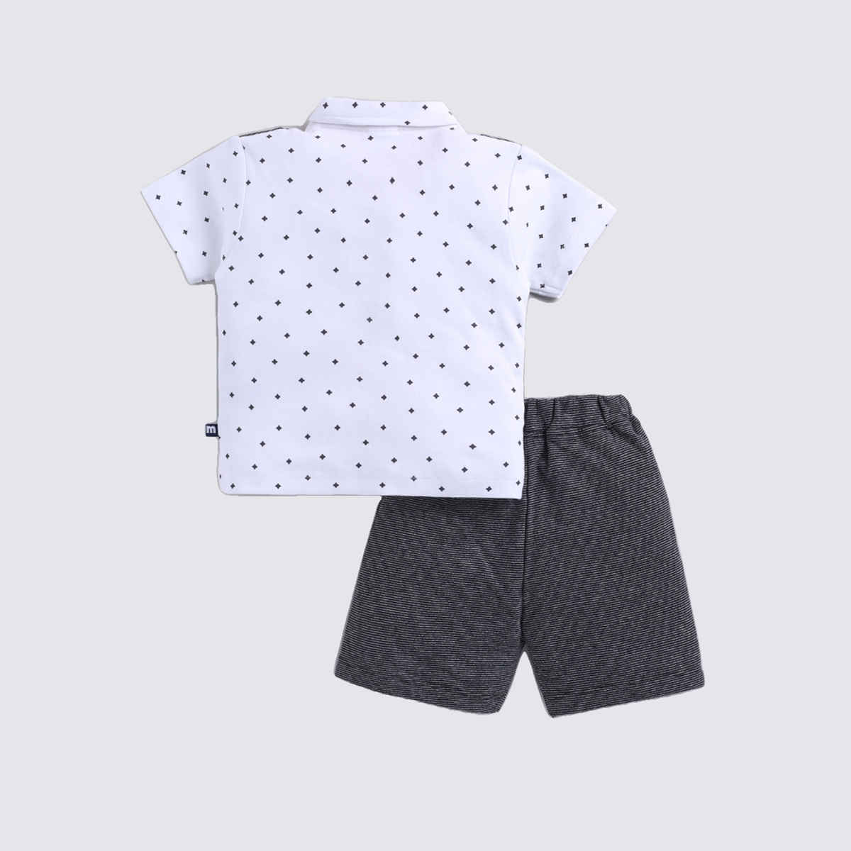 Mom's Love Boys' Printed Cotton Clothing Sets | Black | 12 - 18 months