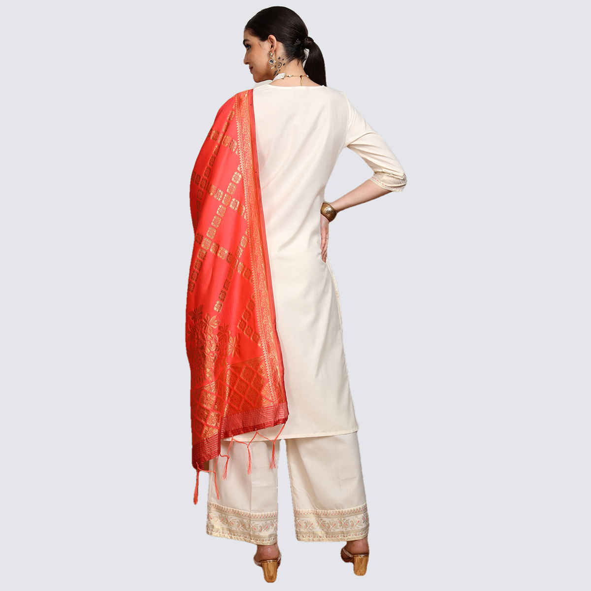 Vishdhd Buy Vishudh Women's Ethnic Motif Kurta With Pants And Dupatta ...