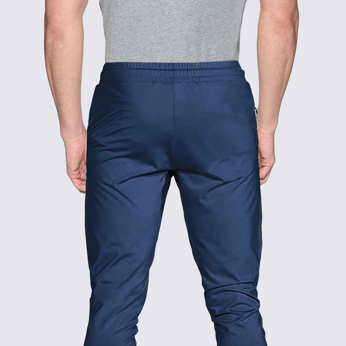 Avolt Men's Solid Regular Fit Track Pant | Airforce Blue - L