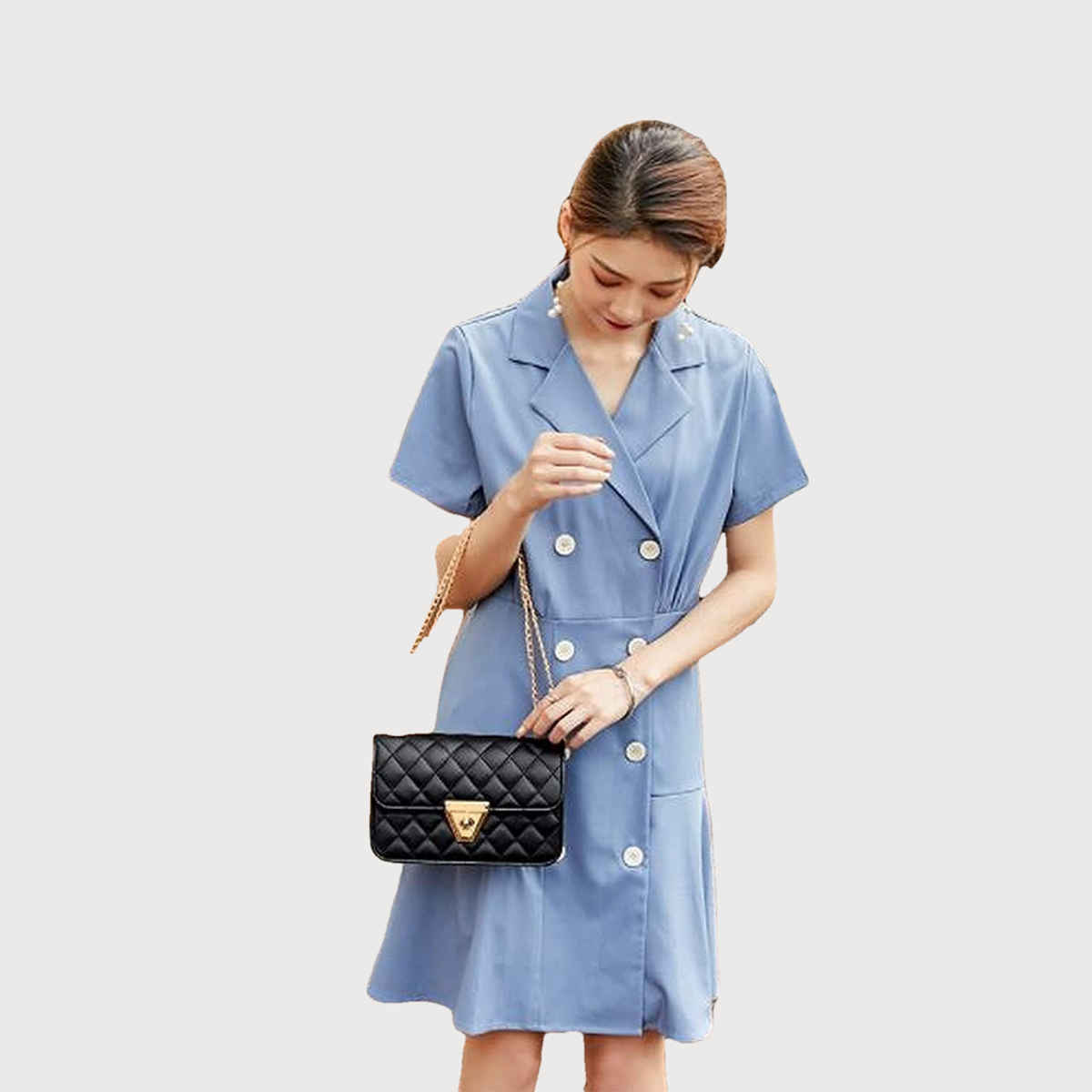 Fargo Black Sling Bag Women's Leatherette Sling Bag | FGO-275