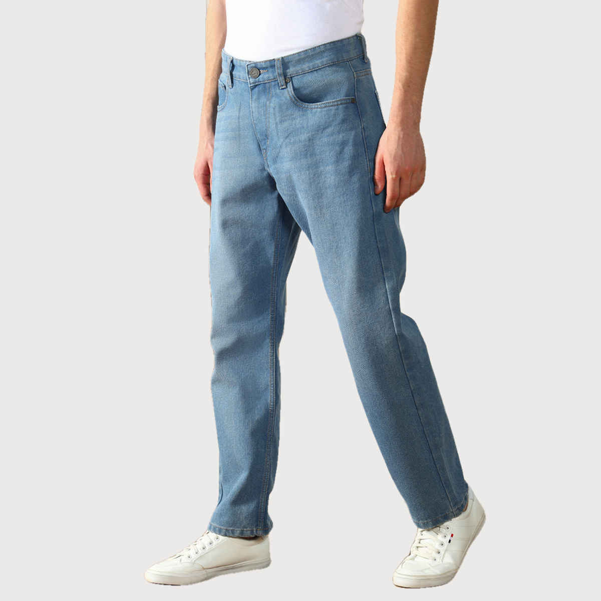 Dennis Lingo Men's Relaxed Fit Mid-Rise Jeans | Light Blue | 34