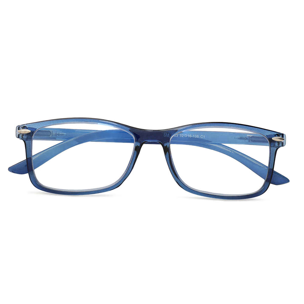 Specsmakers Unisex Solid TR90 Computer Glasses | Blue