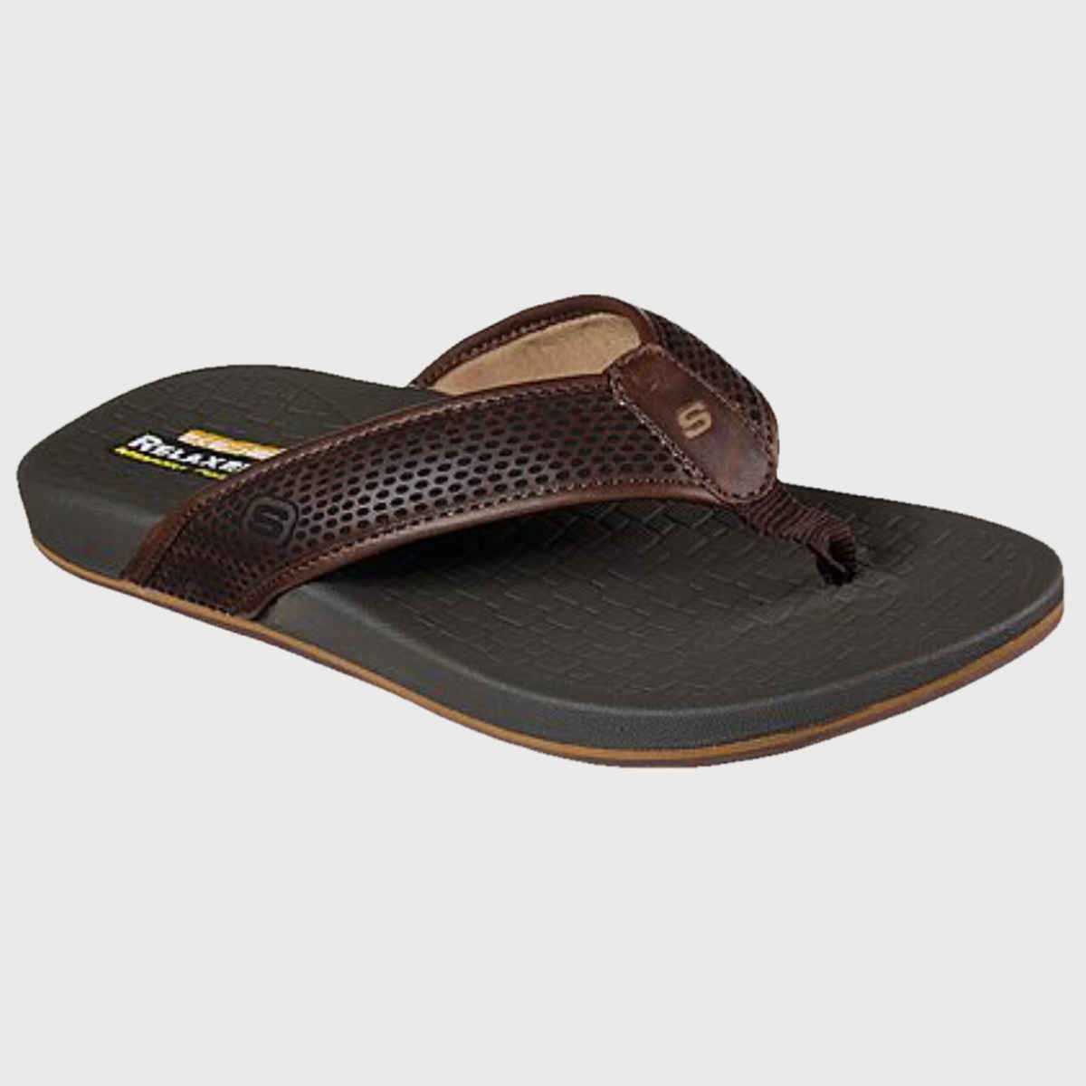 Skechers Mens Pelem Emiro Slipper | Chocolate | UK 10