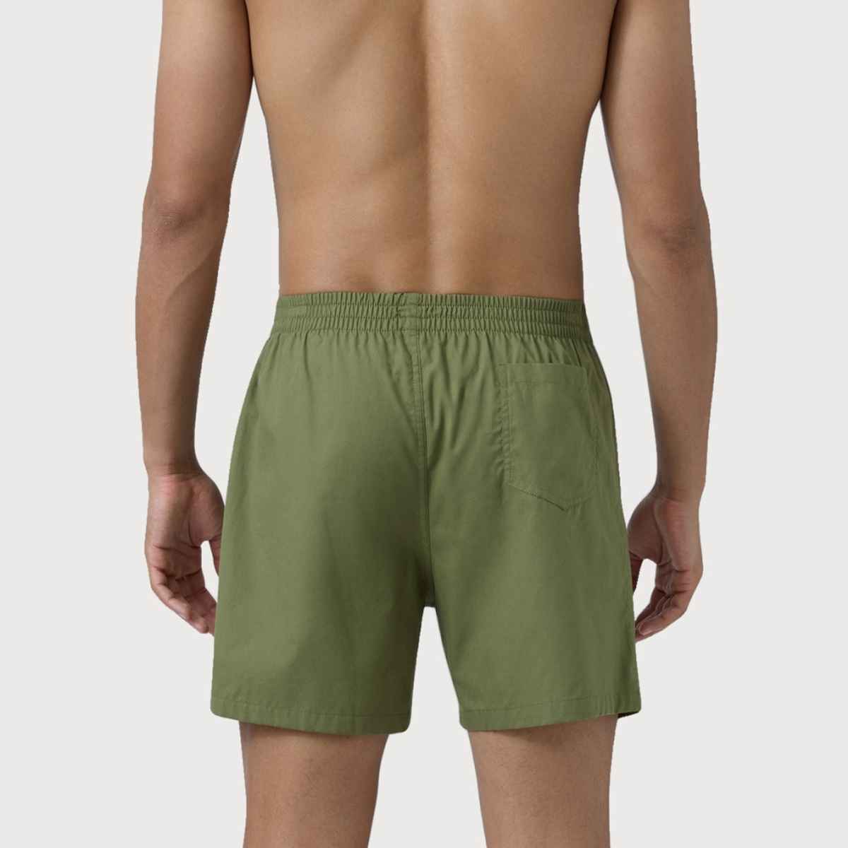 XYXX Men's Cotton Solid Inner Boxers Pack of 1, Army Green| L