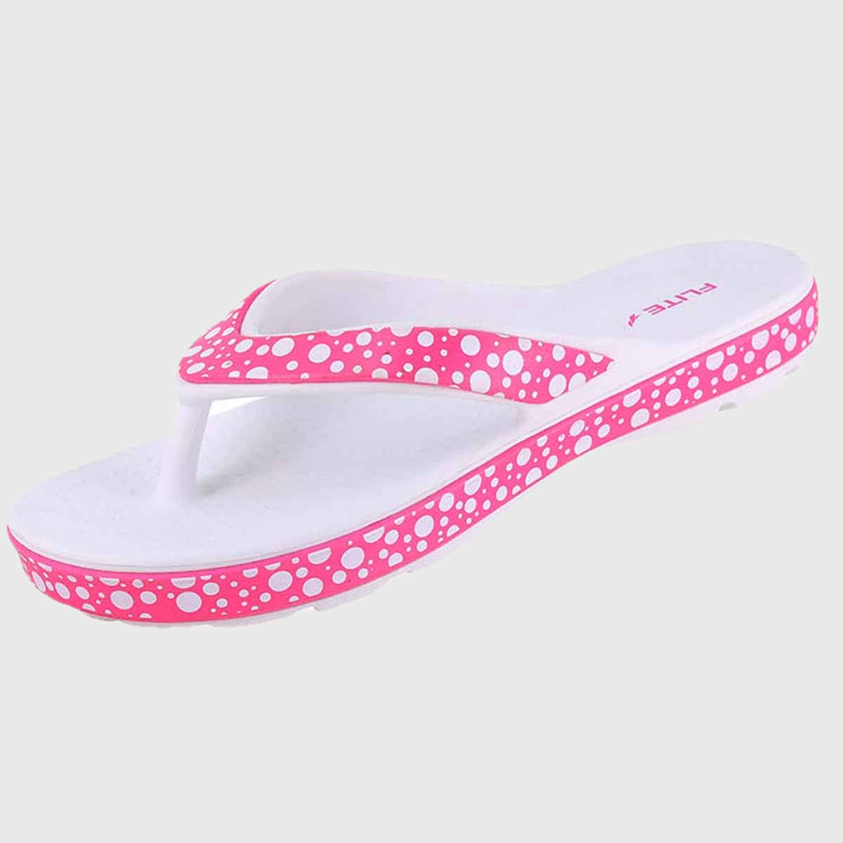 Flite Slippers FL-2008 White Pink For Women | 4 UK