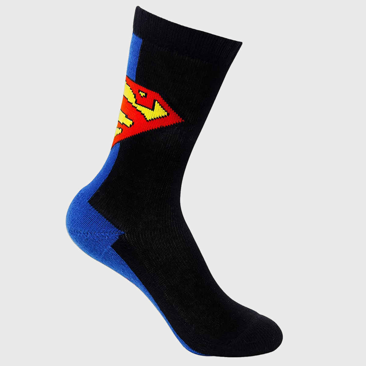 SocksXpress by Balenzia Justice League Crew Length Socks For Kids | 7-9 Years