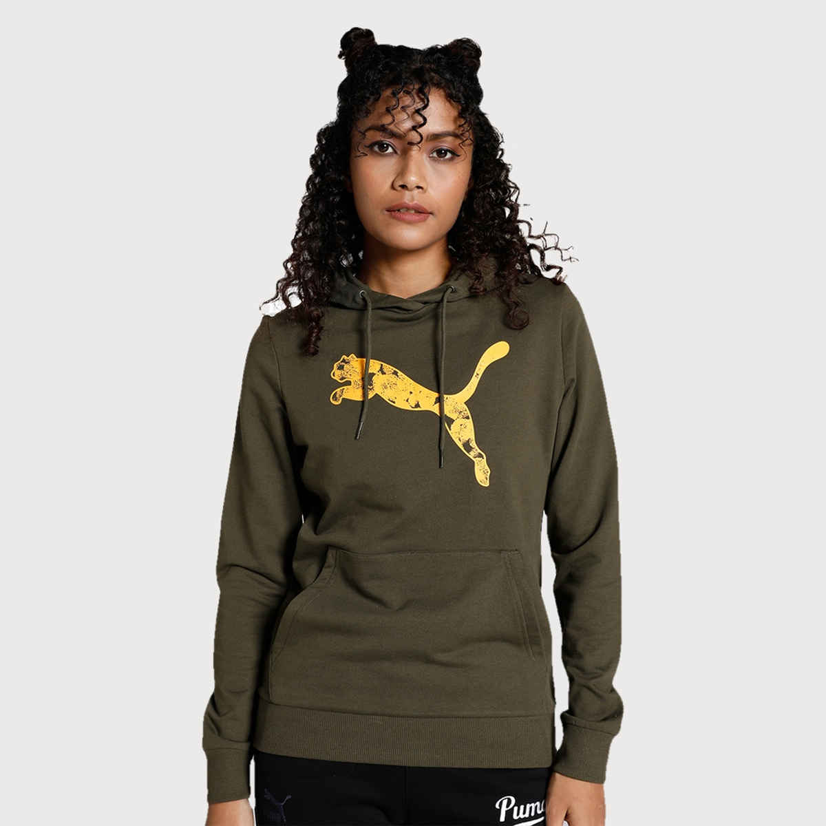 Puma Graphic Women's Regular Fit Hoodie | Green | L