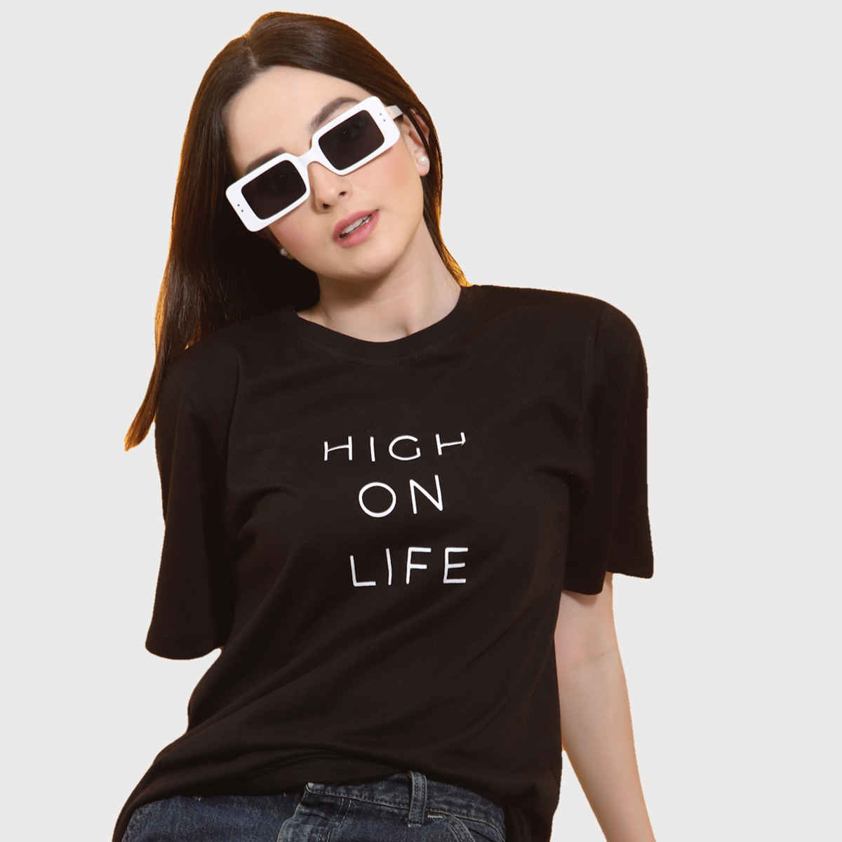Rigo Women Oversized T-shirt | Black - M