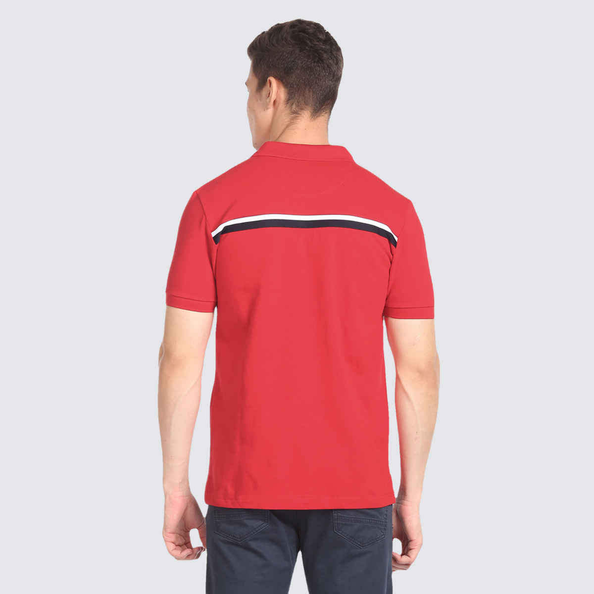 U.S. Polo Assn. Men's Solid Pique Polo Shirt | Red - S
