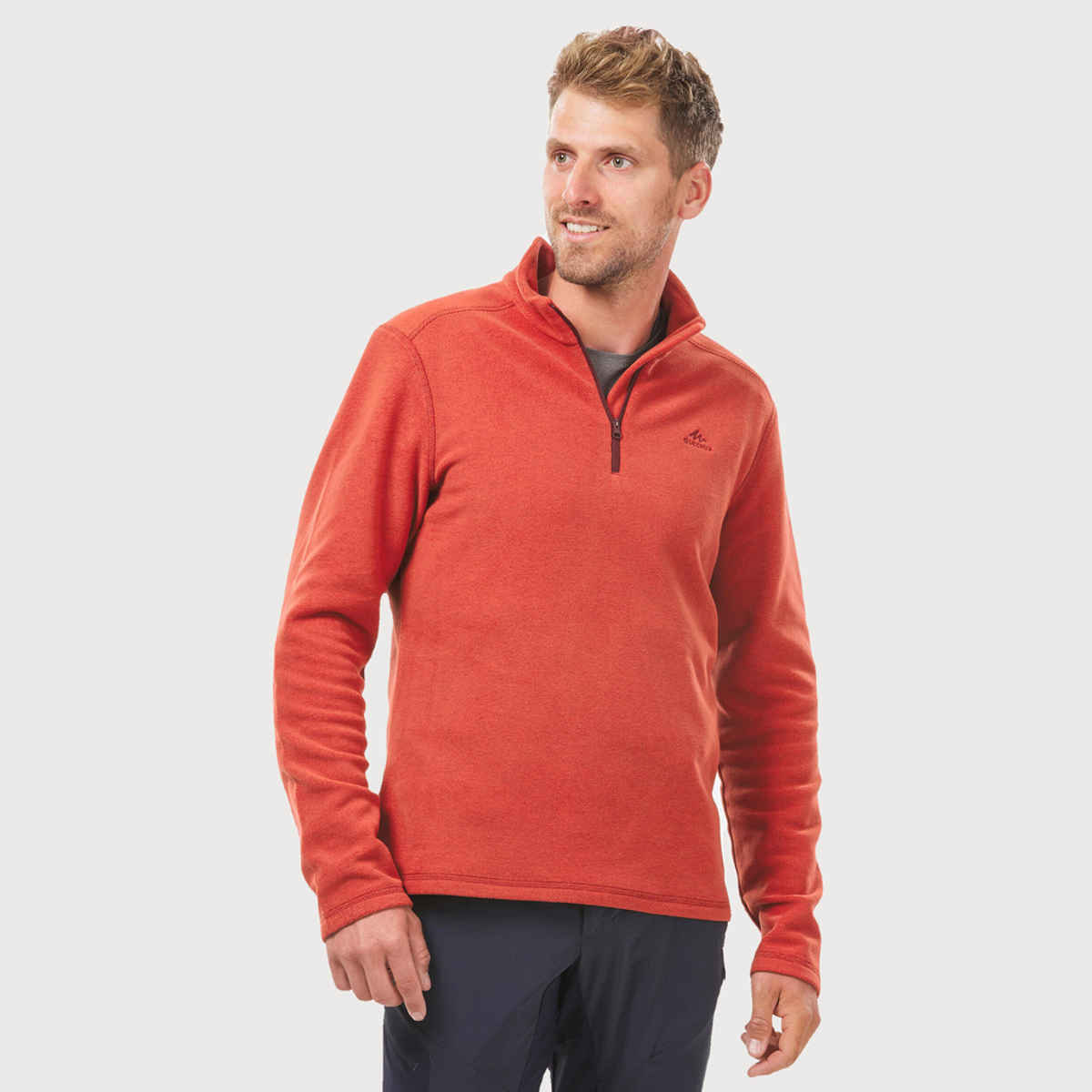 Decathlon | Quechua Men's Half Zip Fleece - Red - XL