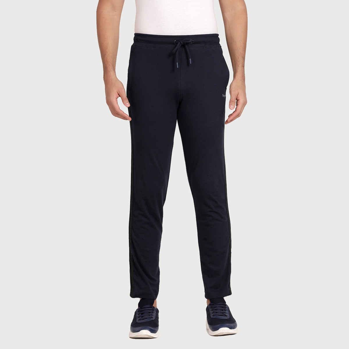 Pepe Jeans Mens Navy Slim Fit Track pant - Pack of 1 (S) Comfort Fit, Soft Fabric, Breathable