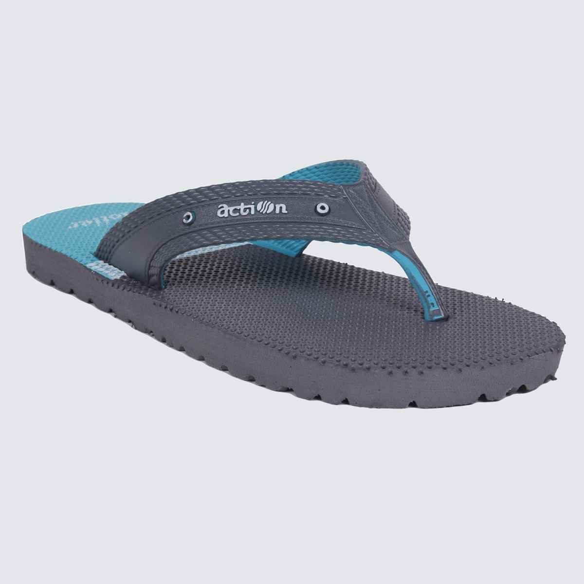 Action Men's Gfl-3804 Slippers | Evening Walk | Bathroom | Room Slippers | D.Grey and S.Green - UK 8