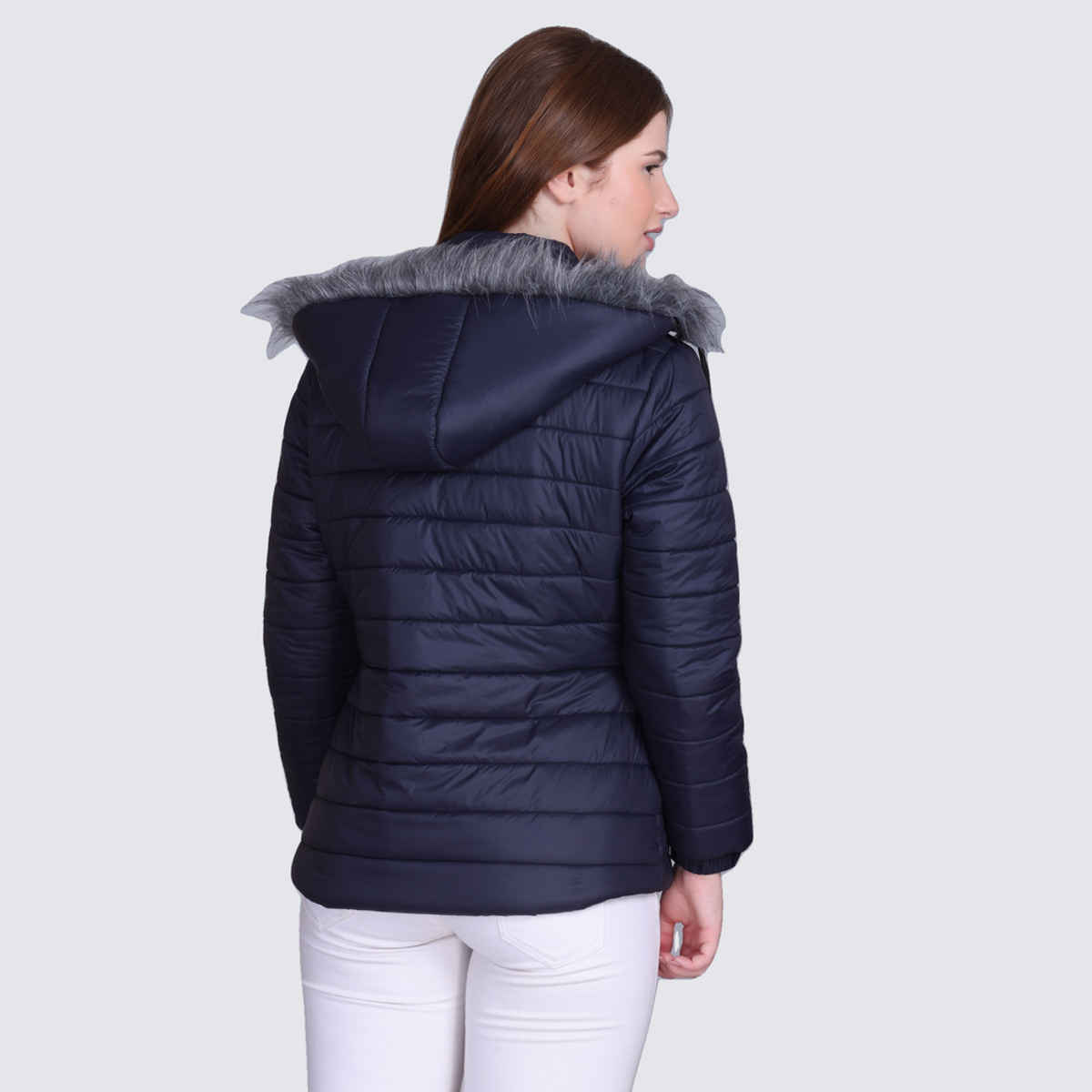 WESTCREW Women's Padded Winter Full Sleeve Jacket | WC-0080navy| Navy Blue - M