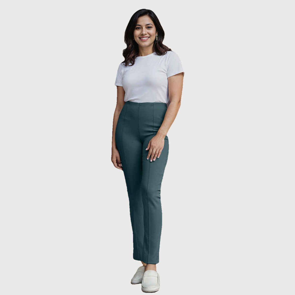 Blissclub Women's Ultimate Straight Pants - Gargi Green Pine | XXL