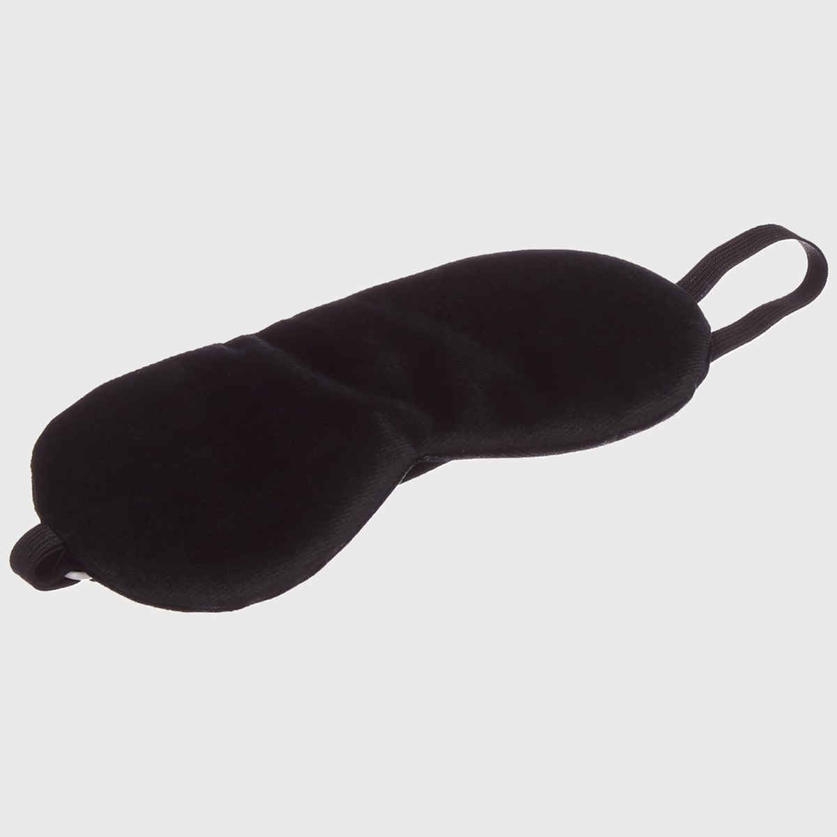 Kuber Industries Unisex Solid Microfibre Eye Mask | Black