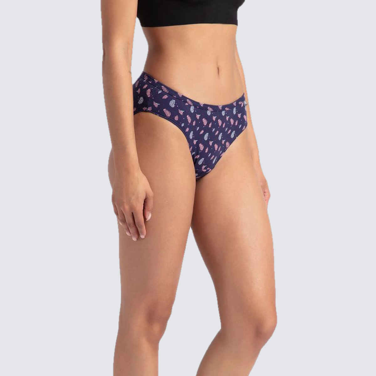 Jockey 1410 Women's Medium Coverage Super Combed Cotton Underwear Bikini (PO3, Assorted)