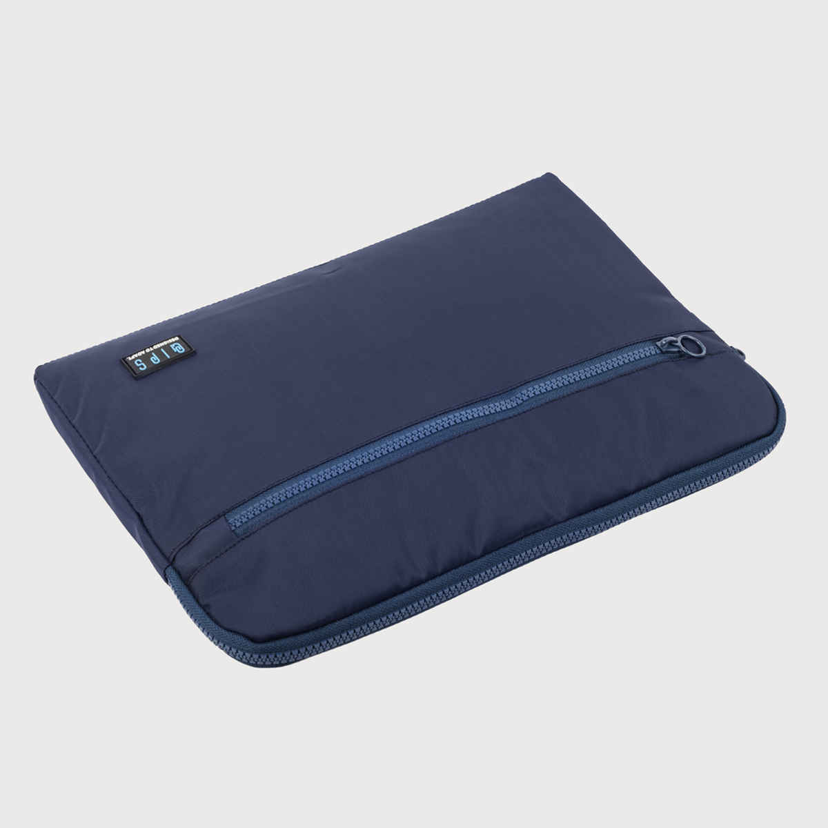 QIPS Unisex Solid Polyester 13 L Laptop Sleeve | Navy Blue