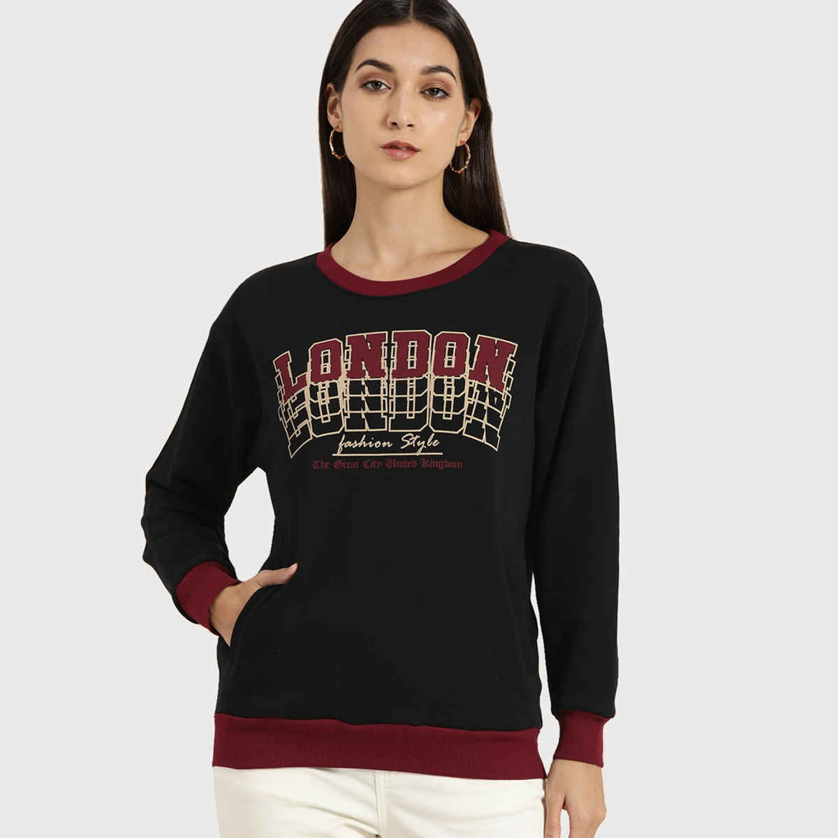 Dillinger Women's Sweatshirt | Dlwmnswt042 | Black - L