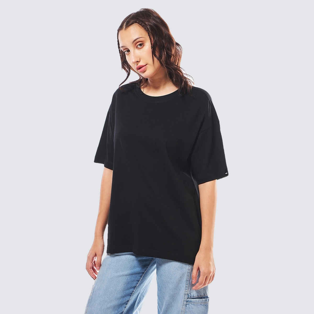 Bewakoof T-shirt for Women | Black - M