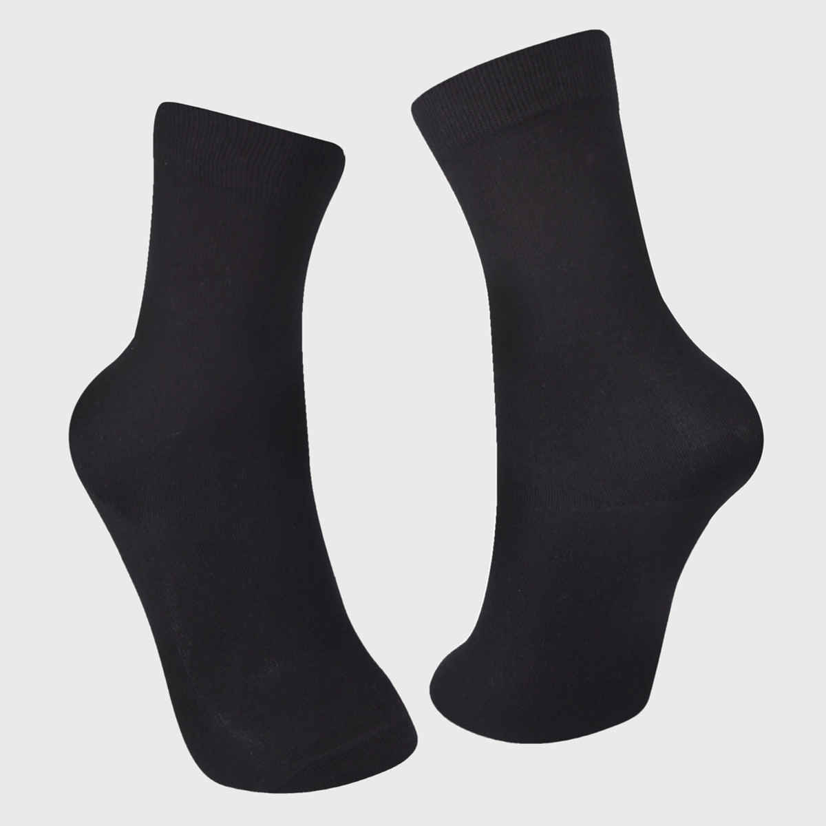 Englo Unisex Solid Cotton School Socks | Black | 12 - 14 years