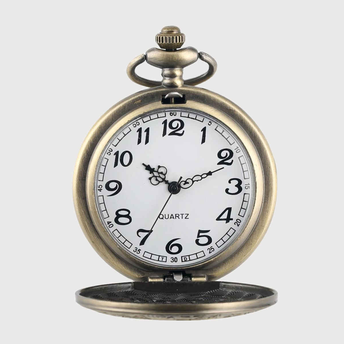 Youbella Pocket Watch For Husband Unique Gift Dual Purpose Stainless Clock For Men (Ybwatch - 0033)