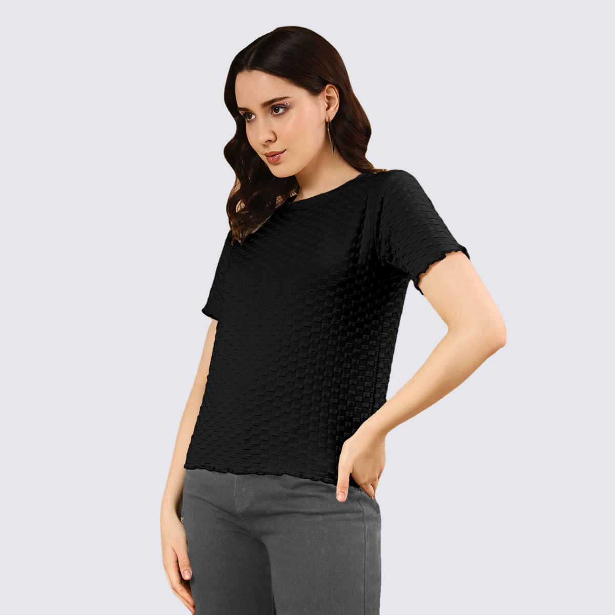 The Dry State Women's Black T-shirts & WTSH | 1708A | M