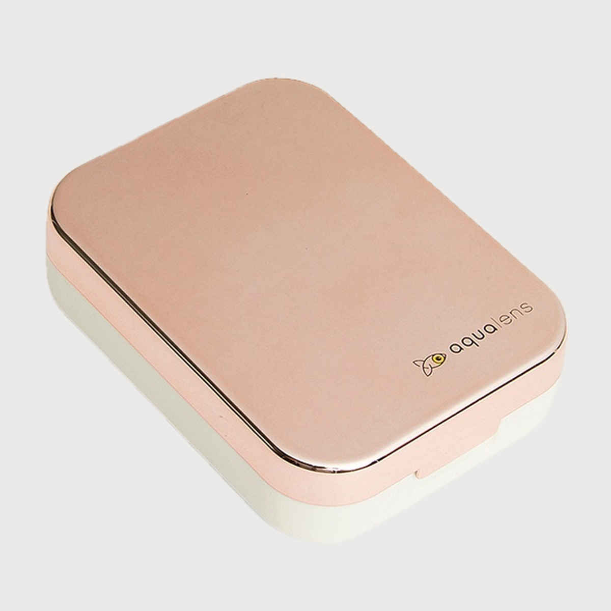Aqualens Contact Lens Designer Case - Rose Gold | Rectangular