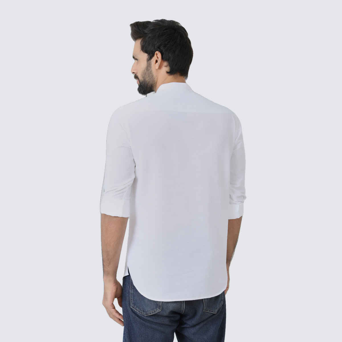 See Designs Men's Deluxe Cotton Short Kurta | Off-White - XL