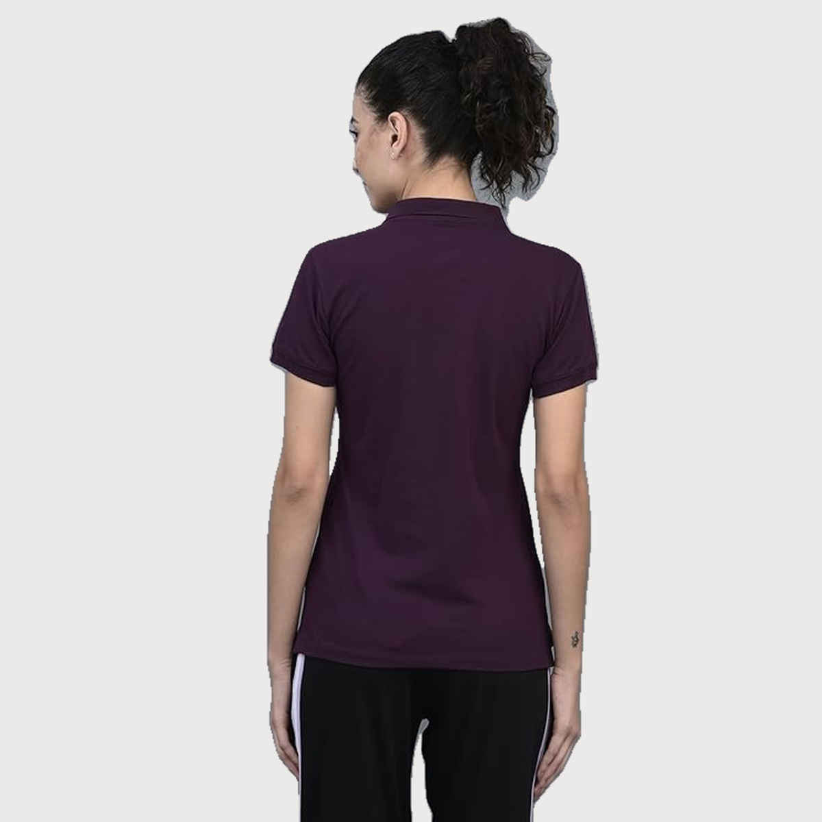 Dollar Women Polo T-shirt - Purple | Premium Cotton | M