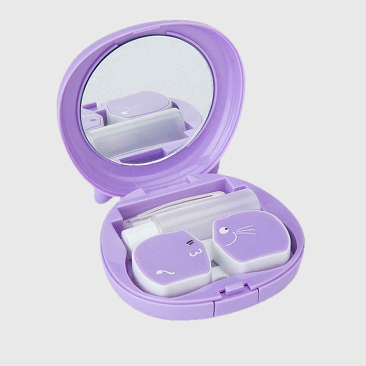 Aqualens Contact Lens Designer Case - Purple | Round