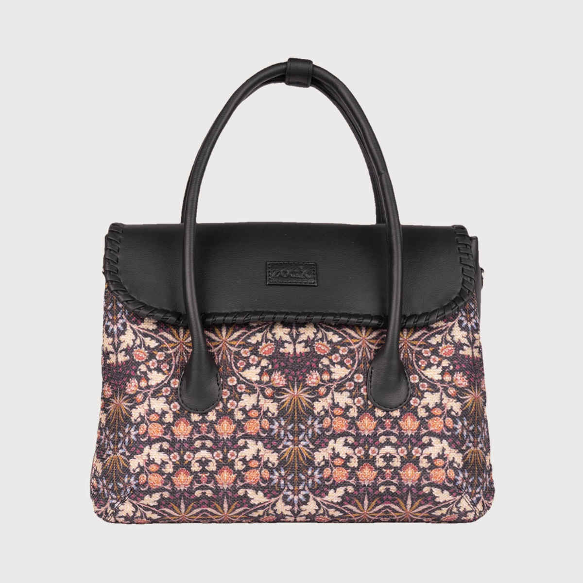 Zouk Women's Floral Vegan Leather 11.5 L Satchel | Multicolour - M