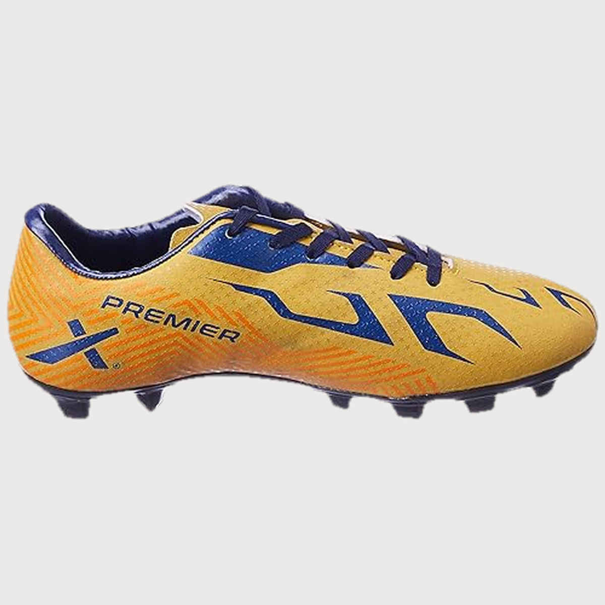 Vector X Premier Football Studs Football Shoes For Men (7, Yellow-Blue)