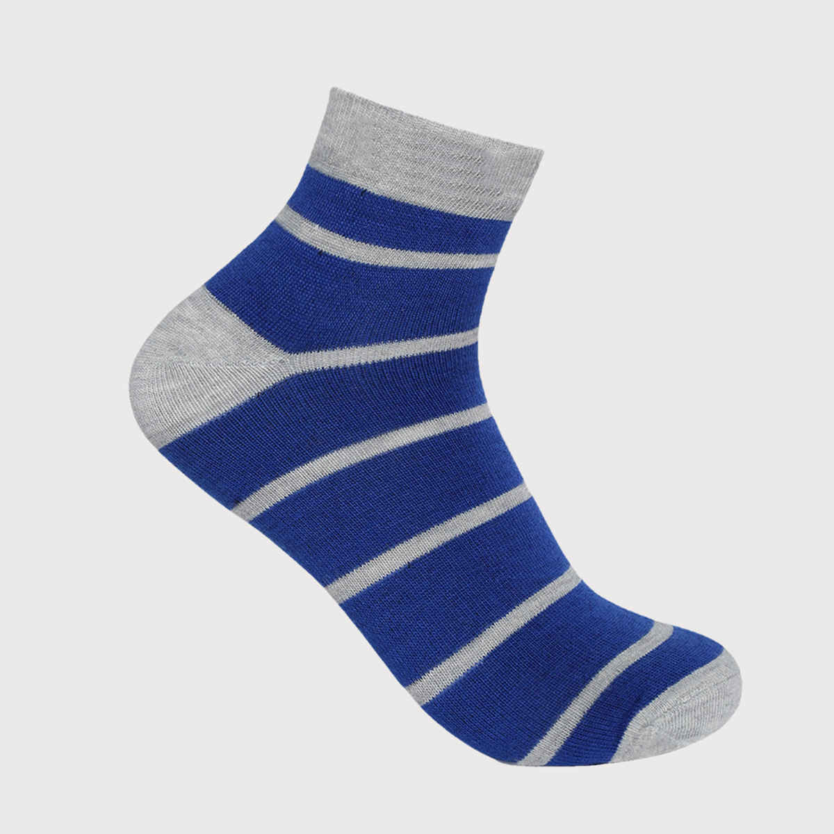 Beyond Unisex Striped Combed Cotton Ankle Socks | Multicolour - Free Size